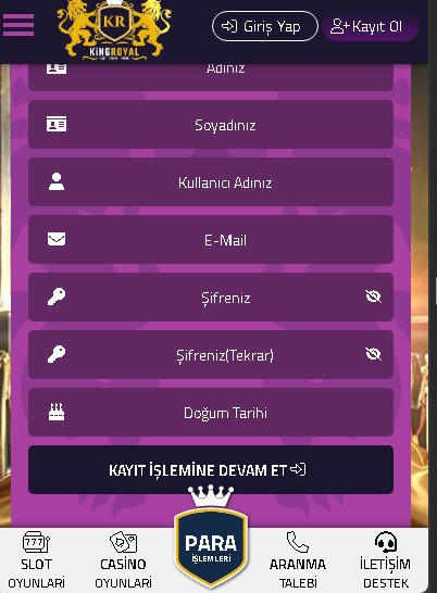 Kingroyal Üyelik